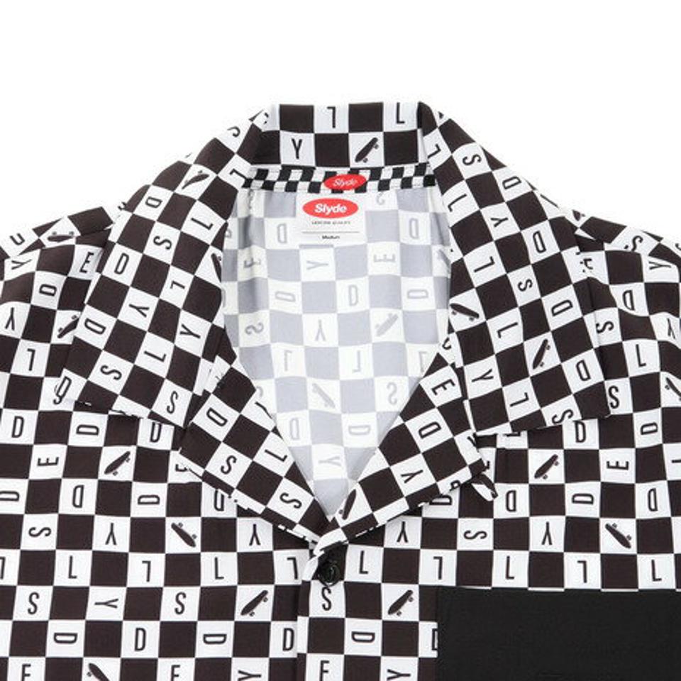 スライド(SLYDE)(メンズ)オープンカラーシャツ 22SS SLYM014-BKWH