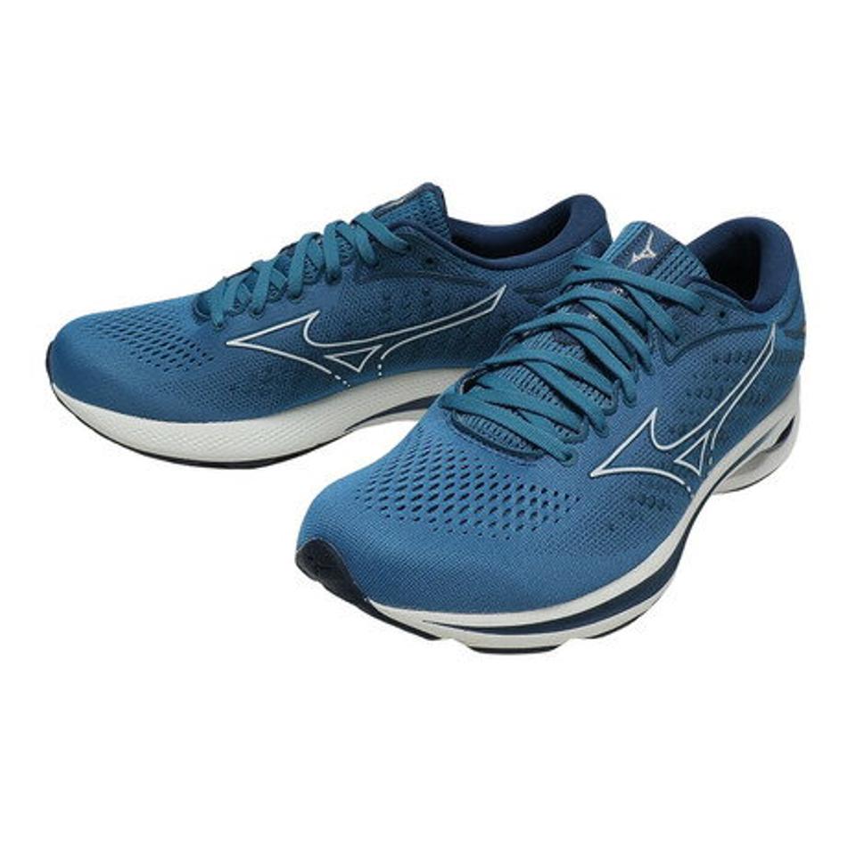 ミズノ（MIZUNO） ウエーブライダー25 WAVE RIDER25 マリーンブルー 青 J1GC210314 ランニングシューズ ジョギングシューズ スポーツ スニーカー （メンズ）
