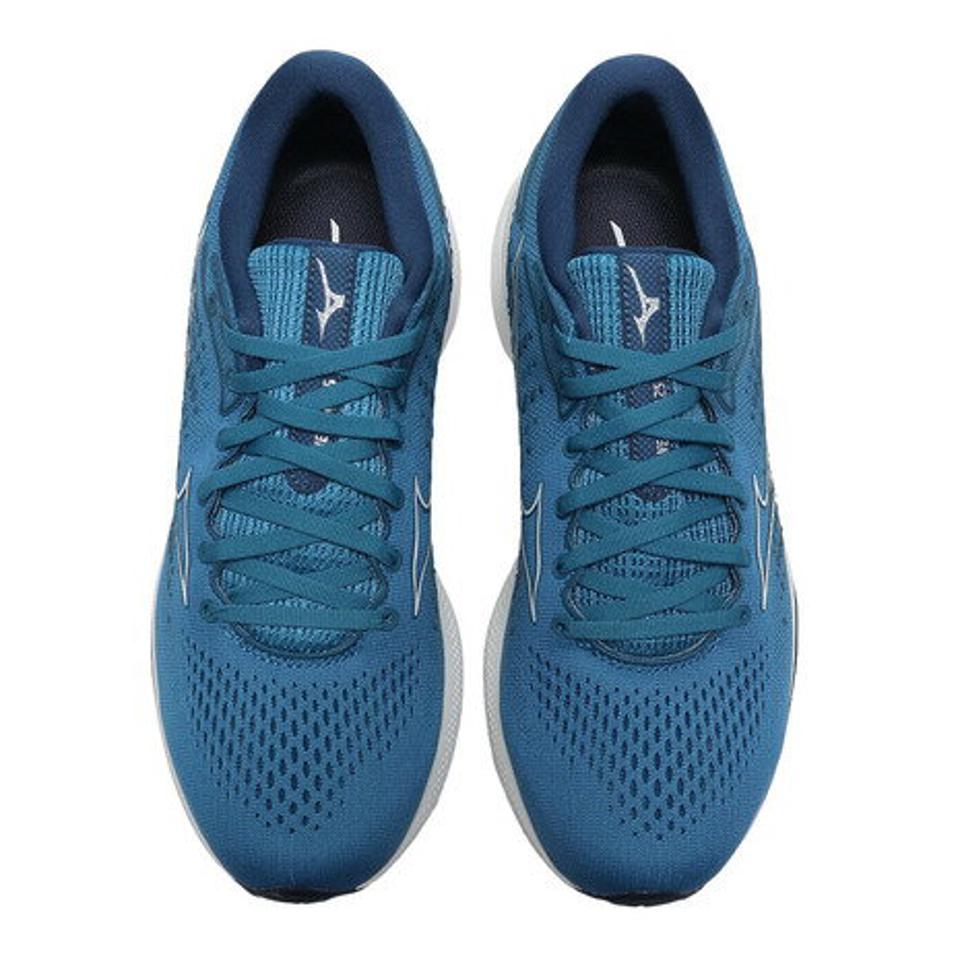 ミズノ（MIZUNO） ウエーブライダー25 WAVE RIDER25 マリーンブルー 青 J1GC210314 ランニングシューズ ジョギングシューズ スポーツ スニーカー （メンズ）