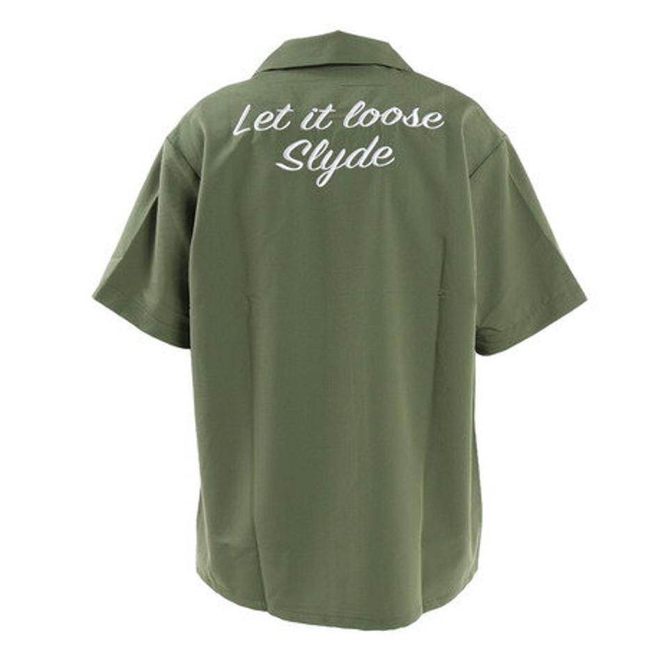 【3/10 24h限定 エントリー&対象3店舗以上買い回りで最大P10倍!】スライド(SLYDE)(メンズ)半袖シャツ メンズ BOWLING 22SS SLYM001-OLV