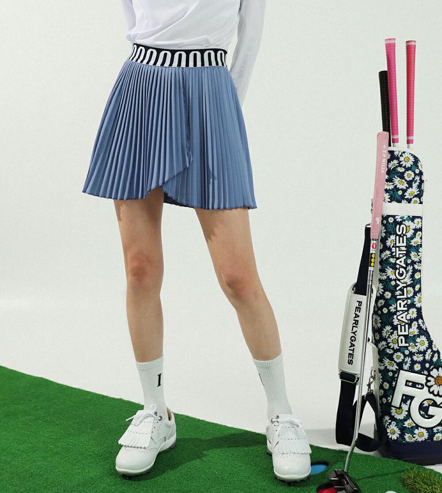 パンツ裏地パターンゴムプリーツスカート・全3色・t02728 レディース 【sk】パンツスカート ミニスカート ショートパンツ 短パン キュロット プリーツ ウエストゴム シンプル カジュアル フレア 春 夏 韓国ファッション GOLFWEAR ゴルフウェア