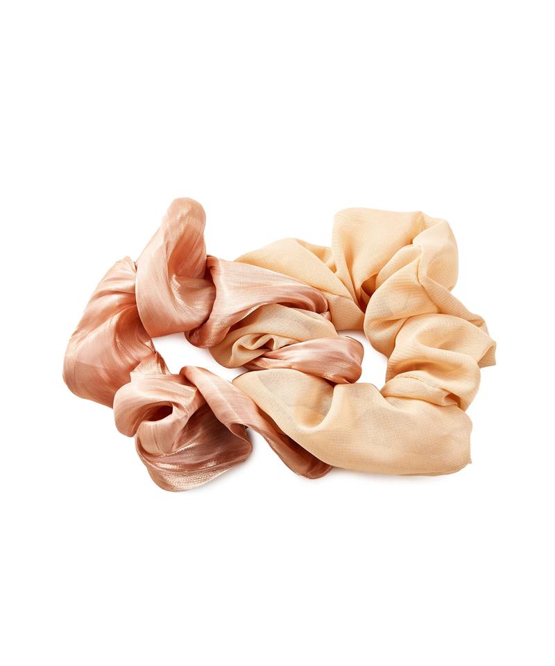 グロッシーサテンツイストシュシュ