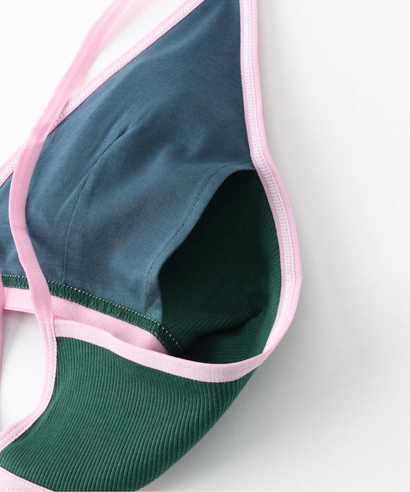 【MARCOMONDE / マルコモンド】 Cotton ribbed Bra TOP ベッチュウカラー