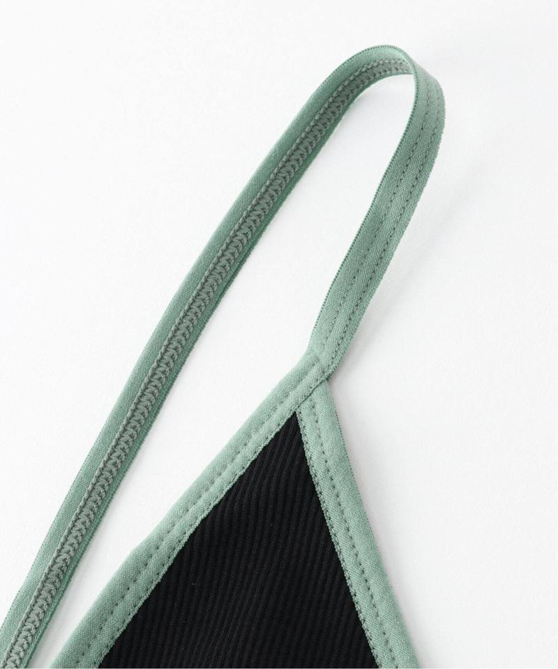 【MARCOMONDE / マルコモンド】Cotton ribbed Bra TOP
