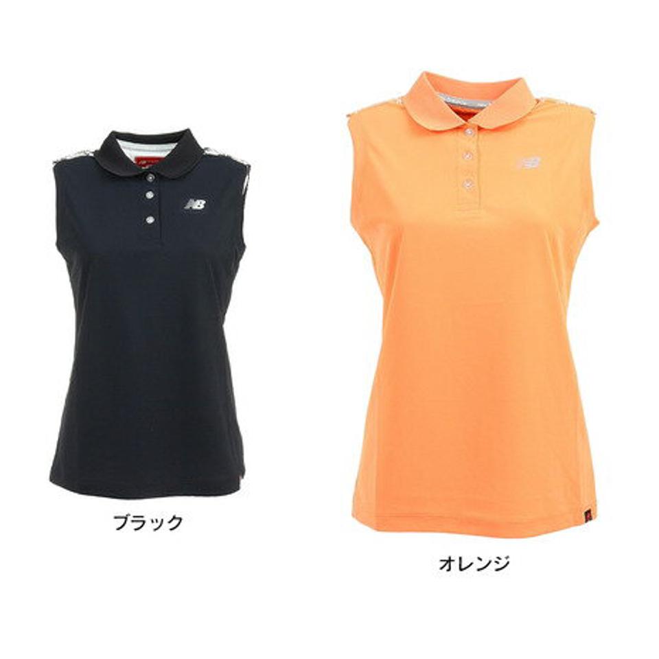 ニューバランス(new balance) ゴルフウェア UVカット 日焼け防止 ノースリーブ ポロシャツ 012-2160503 (レディース)