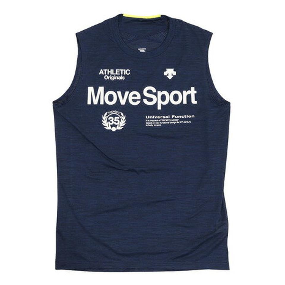 デサント(DESCENTE) BRZ+ヘザーノースリーブシャツ DMMTJA55 NVM (メンズ)