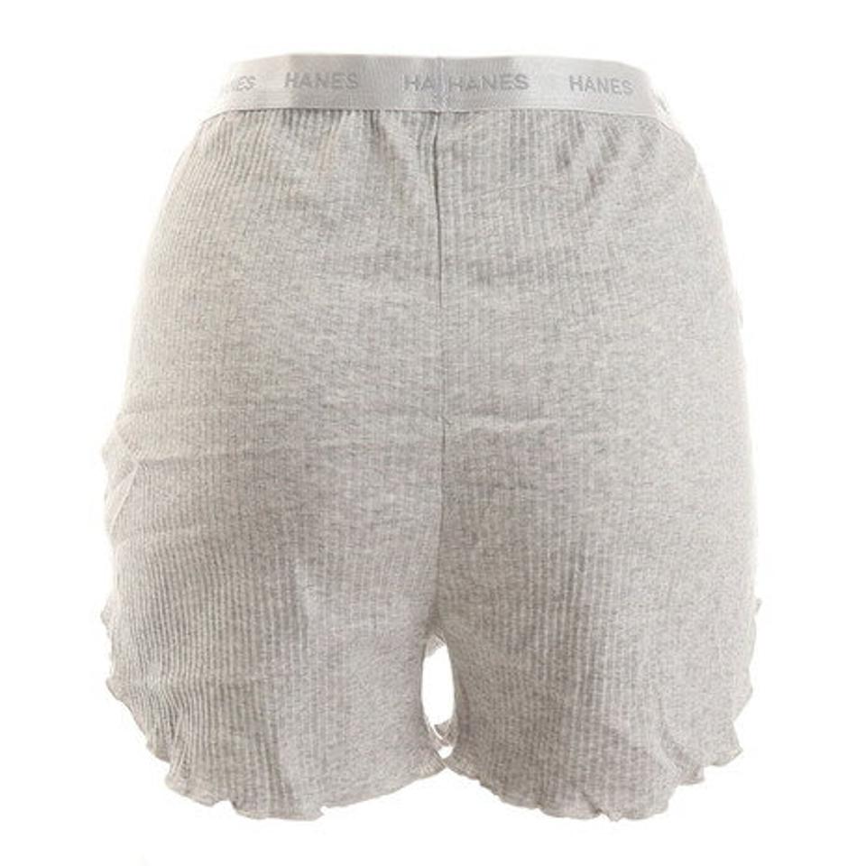 ヘインズ（Hanes） オーガニックコットン リブパンツ HW6-T201 060 ショートパンツ ハーフパンツ 短パン （レディース）