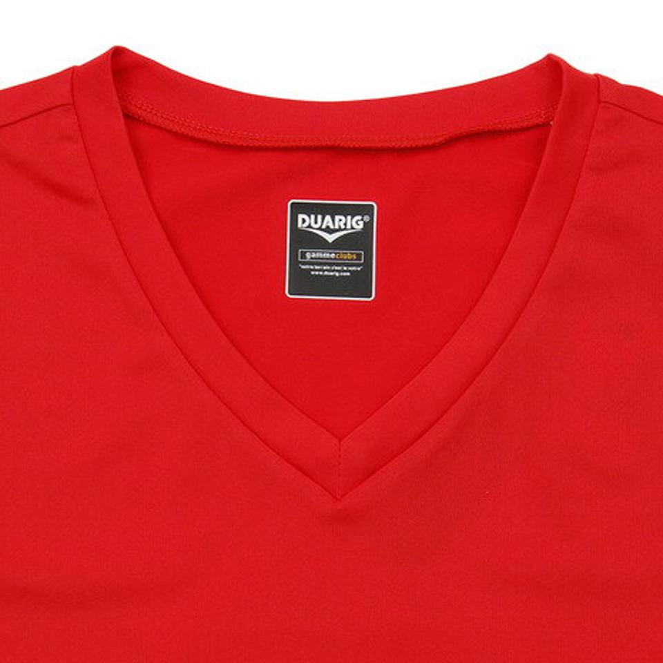 デュアリグ(DUARIG) サッカー ジュニア インナー ストレッチVネックノースリーブ 742D7ES3041 赤 タンクトップ シャツ (キッズ)
