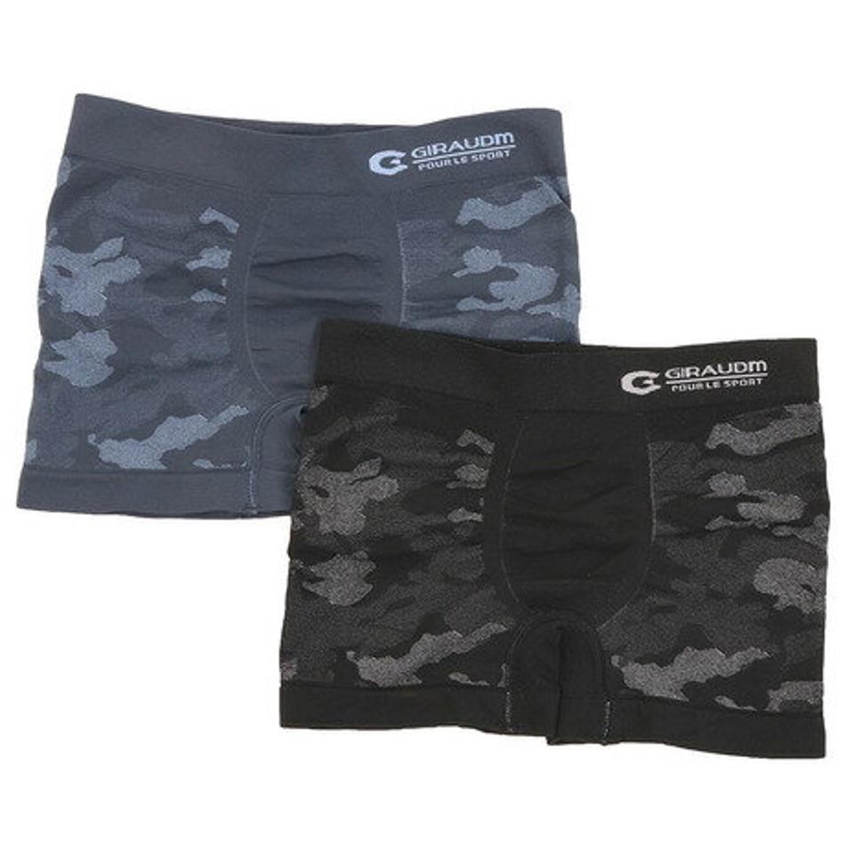 ジローム(GIRAUDM)(キッズ)ジュニア 2枚組 綿ベア天竺 ボクサーパンツ 893GM0GC6110B/N