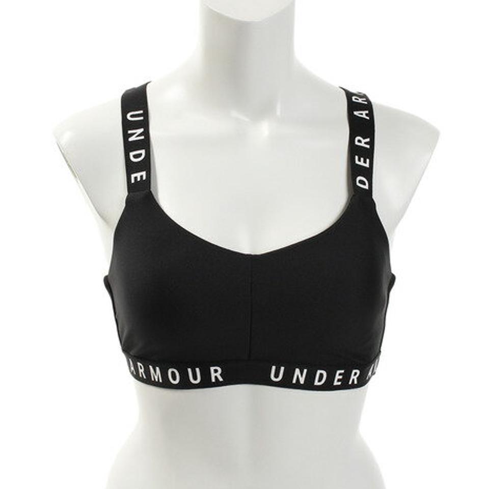 アンダーアーマー(UNDER ARMOUR) スポーツブラ ローサポート ワードマークストラッピースポーツレット 1325613 BLK/WHT/WHT AT (レディース)