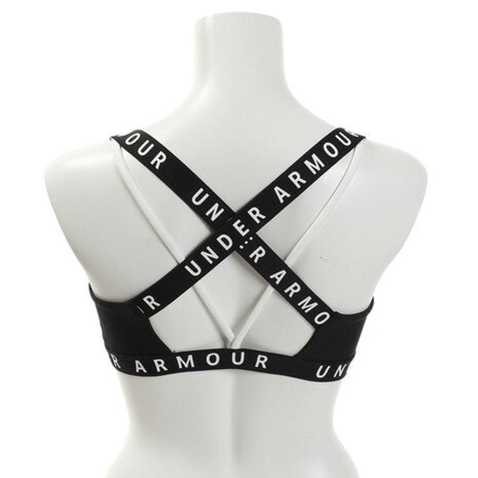 アンダーアーマー(UNDER ARMOUR) スポーツブラ ローサポート ワードマークストラッピースポーツレット 1325613 BLK/WHT/WHT AT (レディース)