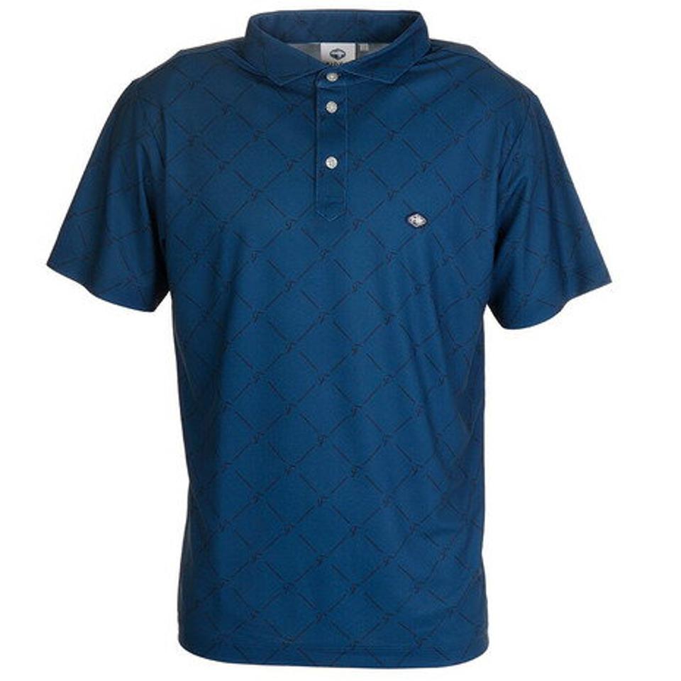 フィドラ(FIDRA)(メンズ)ゴルフ ポロシャツ ダイヤプリントポロシャツ FD5HTG61 NVY