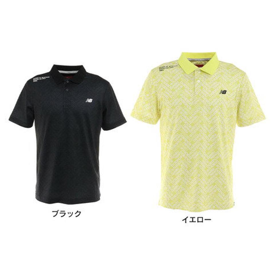 【10/26 10:00〜10/28 23:59迄 エントリー&対象3店舗買い回りで最大P10倍!】ニューバランス(new balance) ゴルフウェア 吸汗速乾 ヘリンボーン 半袖ポロシャツ 012-2160003 (メンズ)
