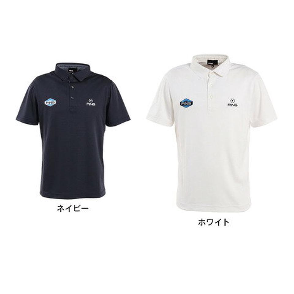 ピン(PING) ゴルフウェア 吸汗速乾 夏に最適♪ ダブルフェイス 半袖ポロシャツ 621-2160406 (メンズ)