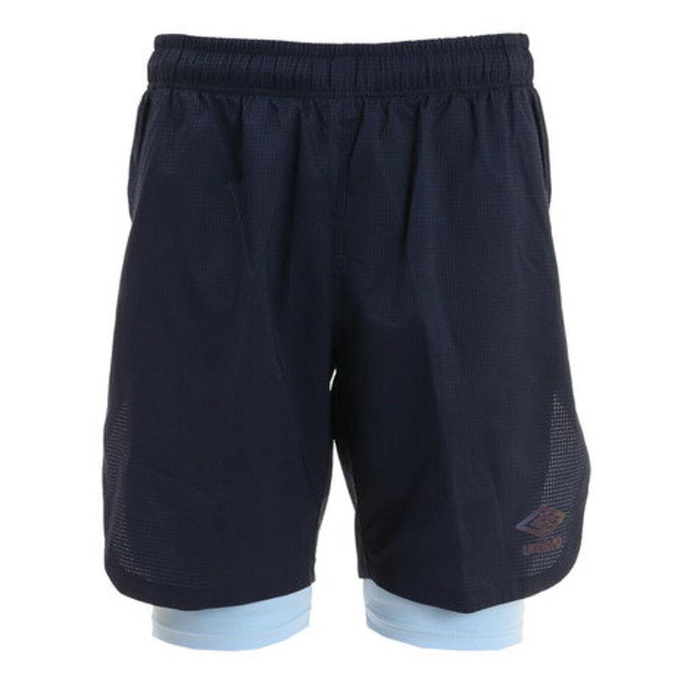 アンブロ（UMBRO） サッカーウェア 冷パンツ インナー付 UUUTJD90 NVY （メンズ）