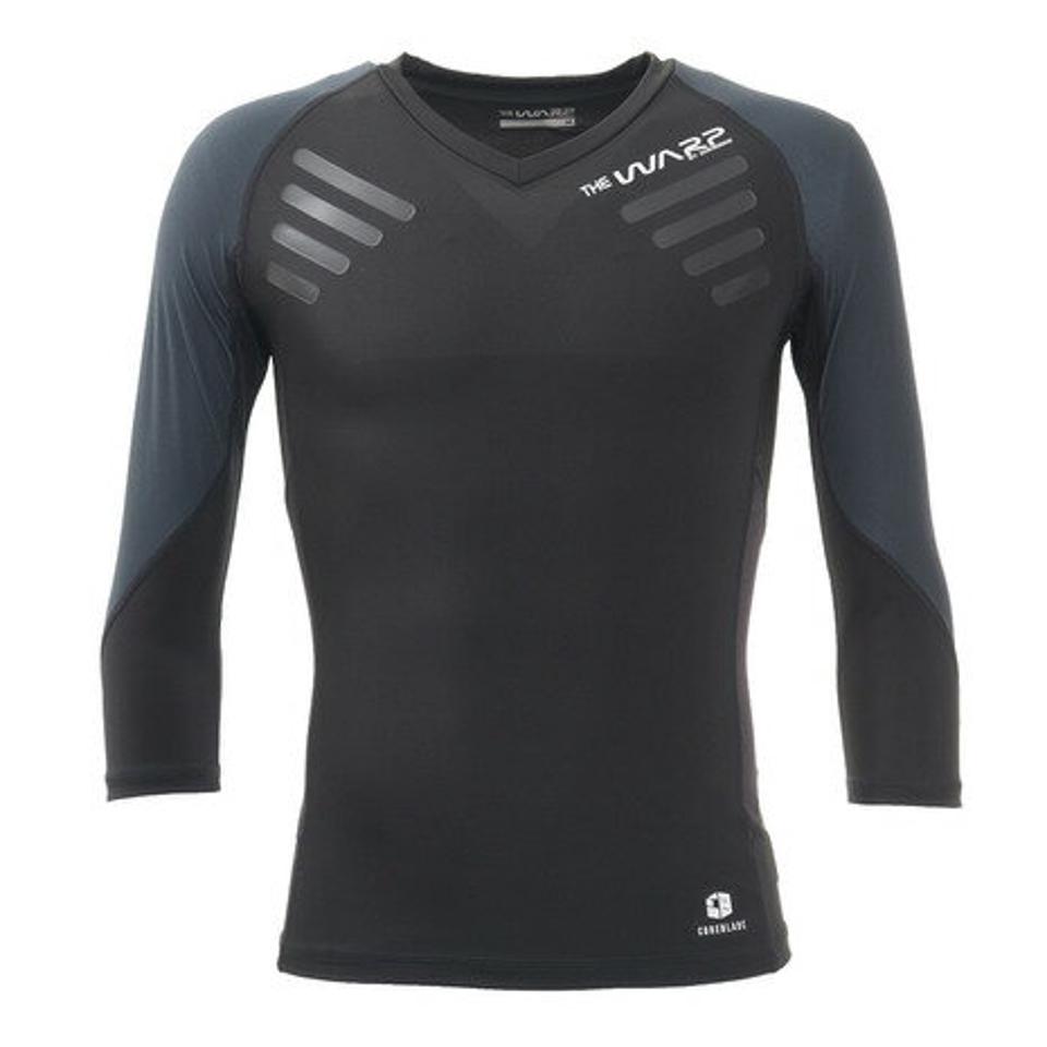ザ・ワープ・バイ・エネーレ(The Warp By Ennerre)(メンズ)マッスルメーカー 1.5 コンプレッションウェア 3/4スリーブ WB38JT01 BLK