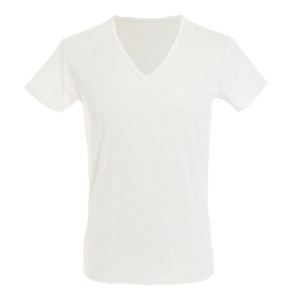 エーシーピージー(ACPG)(メンズ)ドライプラスクール 半袖Vネックシャツ 891PA0GC6118WHT