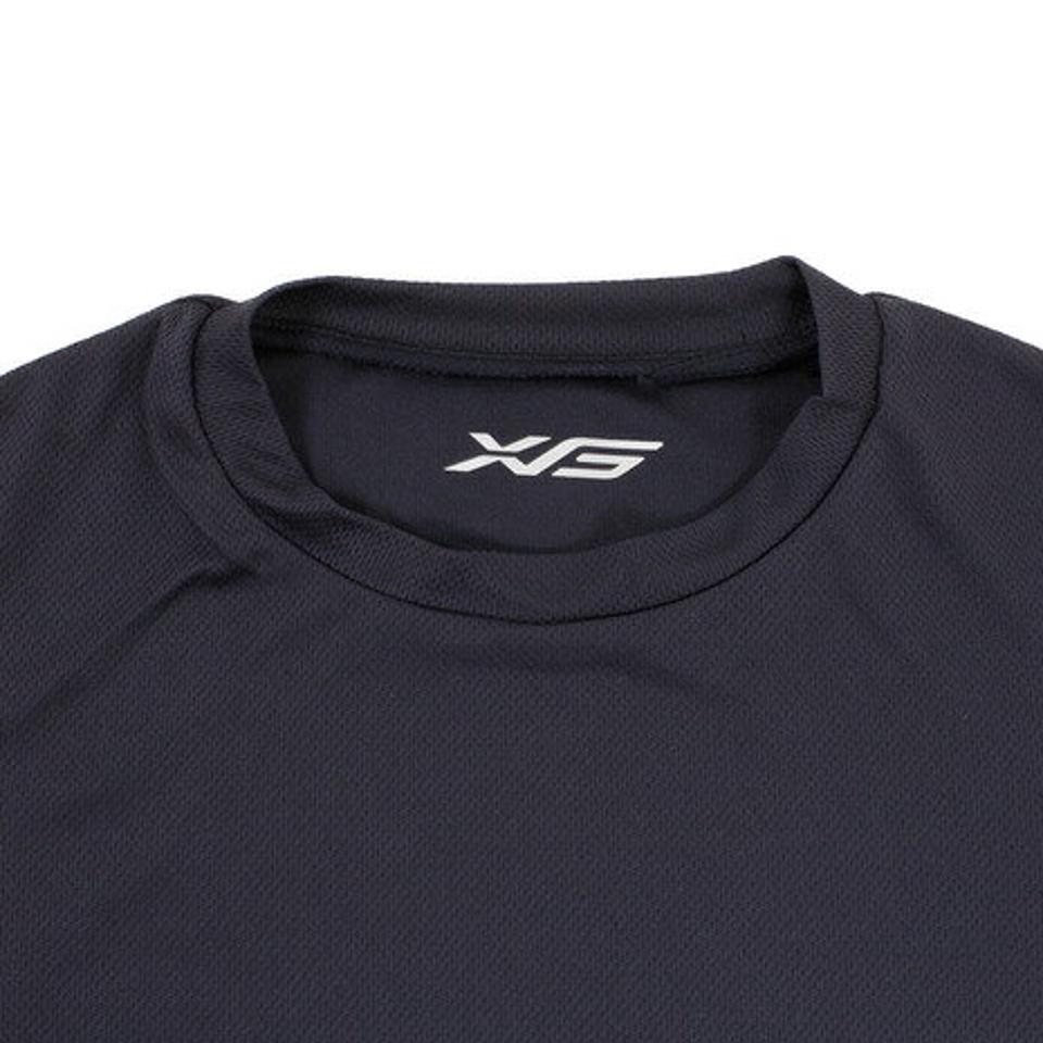 エックスティーエス(XTS)(キッズ)野球 アンダーシャツ 半袖 ジュニア ドライプラス ハイネック インナー シャツ 724G5ES5962JR ネイビー