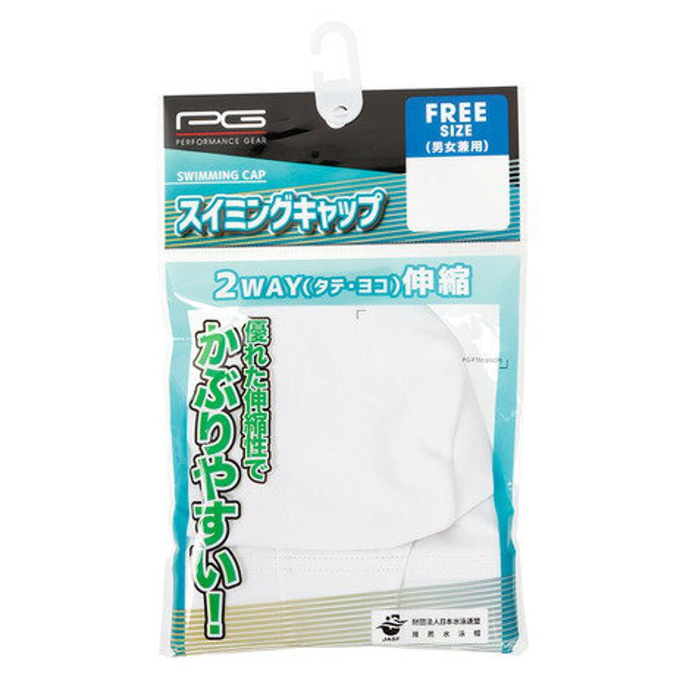 【5点10％OFFクーポン対象！7/20限定！】パフォーマンスギア（PG）（メンズ、レディース）スイミングキャップ 840PG0FM1044WHT