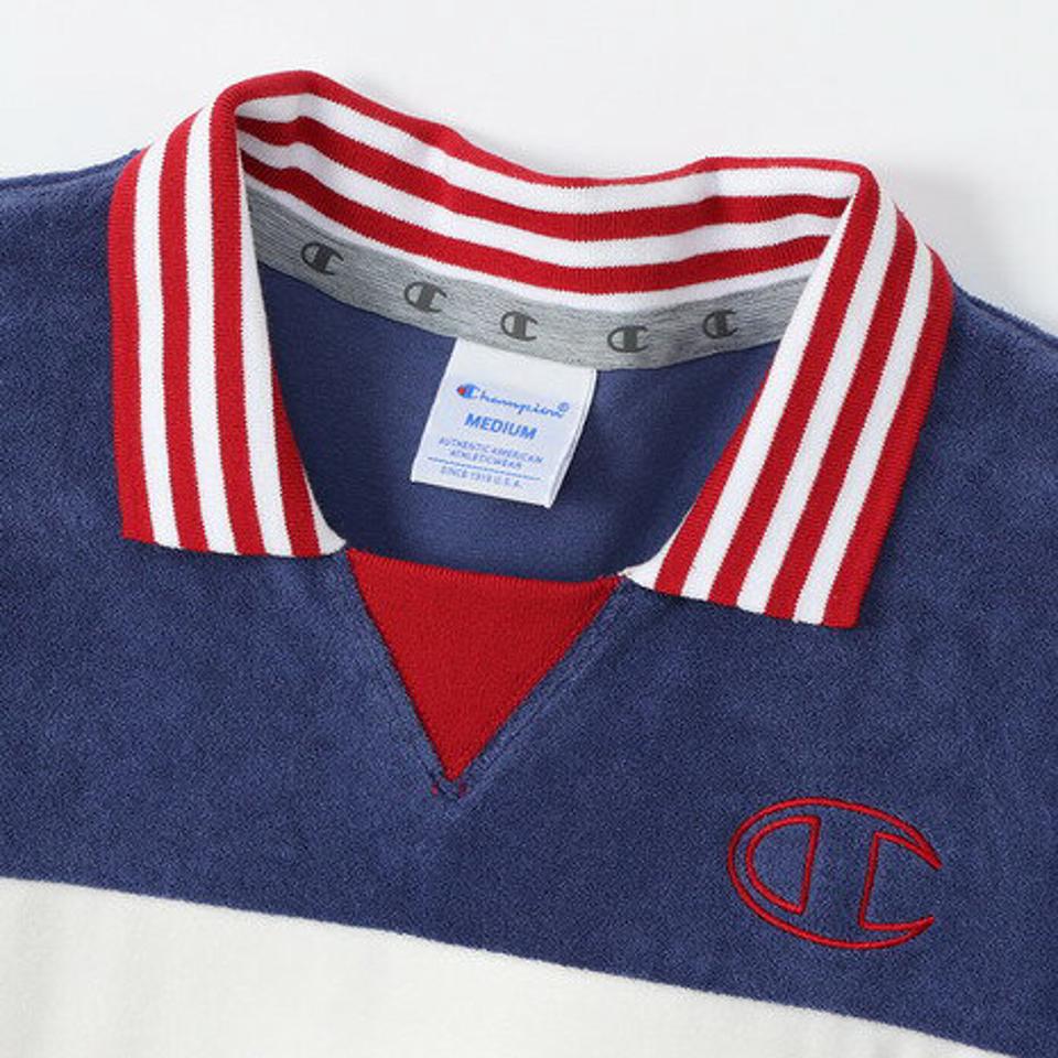 チャンピオン(CHAMPION) ゴルフウェア UVカット 日焼け防止 ボーダー 半袖ポロシャツ CW-VG302 370 (レディース)