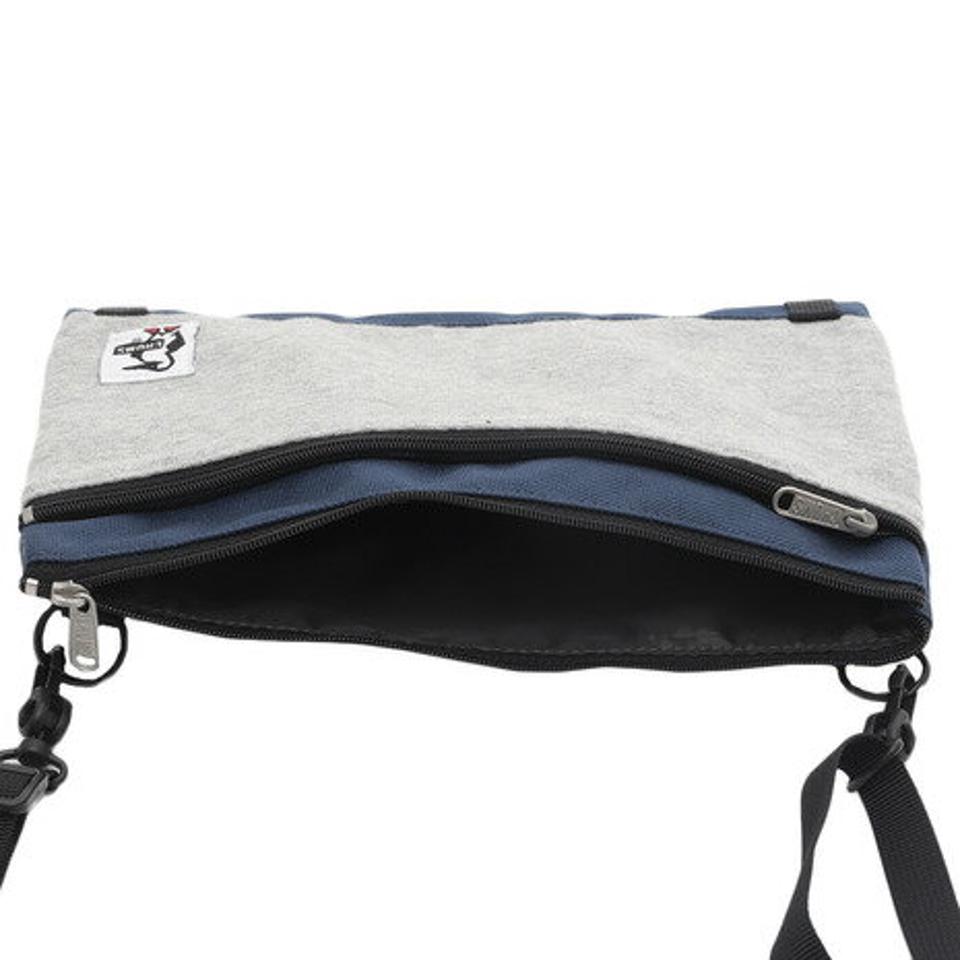 チャムス（CHUMS） ツーネックドショルダースウェットナイロン(ショルダーバッグ) CH60-2682 H-Gray/Basic Navy （メンズ、レディース）