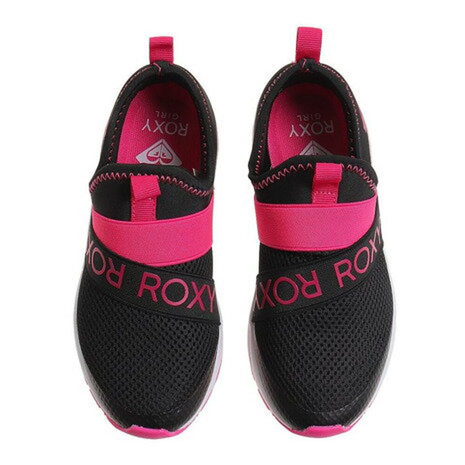 ロキシー（ROXY）（キッズ）ジュニア スニーカー スリッポン 黒 シークマジック 2 SEEK MAGIC 2 ブラックピンク 21SUTFT212701TBPK
