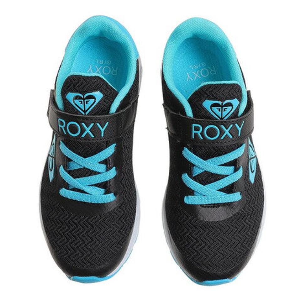ロキシー（ROXY）（キッズ）ジュニア スニーカー マジックテープ 黒 ブライトサイド 2 BRIGHT SIDE 2 ブラックブルー 21SUTFT212700TBSA
