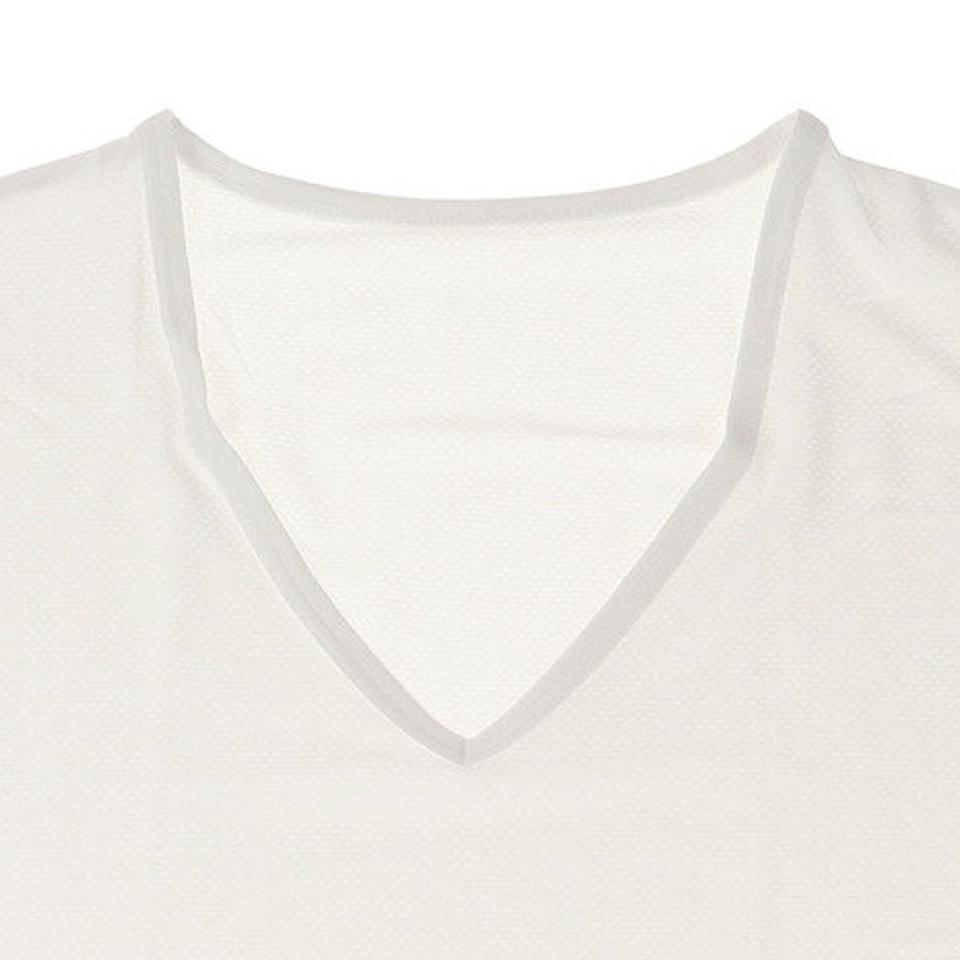 エーシーピージー(ACPG)(メンズ)ドライプラスクールメッシュ ノースリーブVネックシャツ 891PA1GC8747WHT