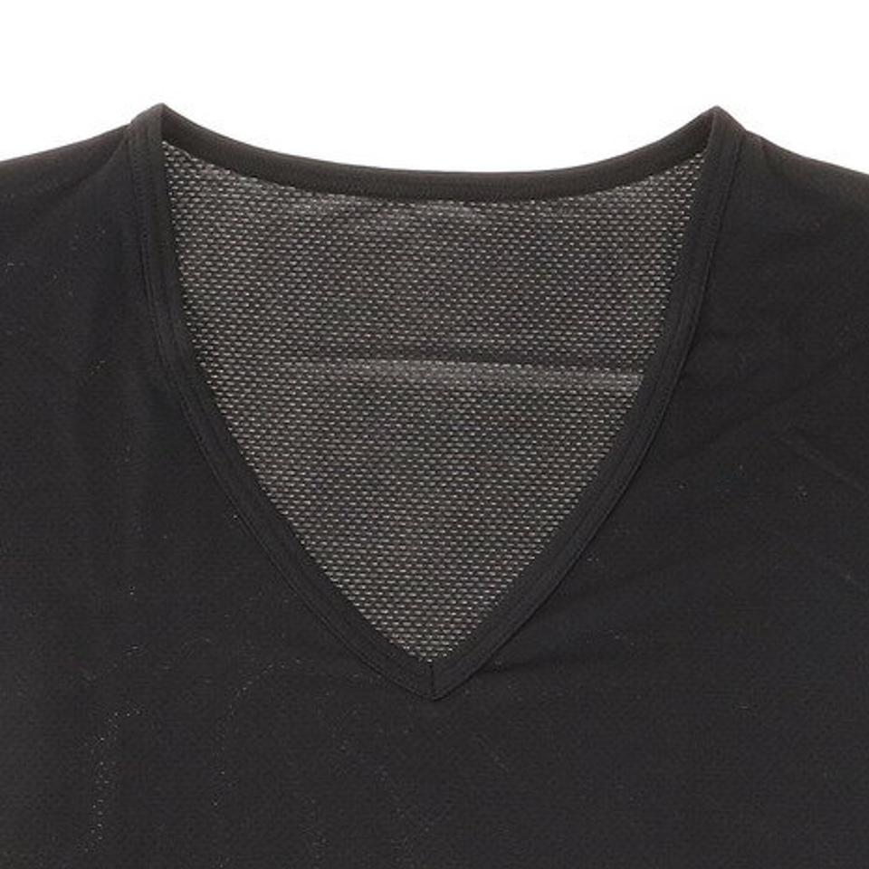 エーシーピージー(ACPG)(メンズ)ドライプラスクールメッシュ ノースリーブVネックシャツ 891PA1GC8747BLK