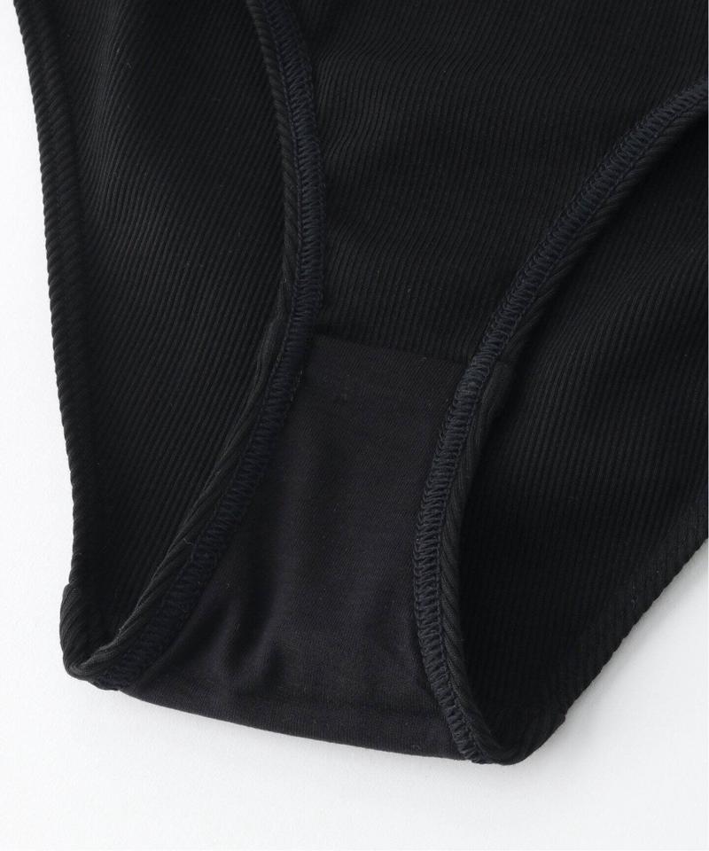Cotton ribbed shorts