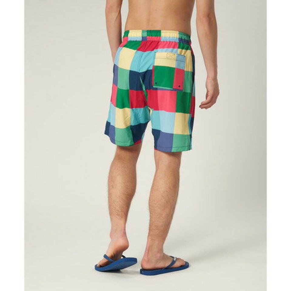 【5点以上で10%OFFクーポン!8/7まで】オーシャンパシフィック(Ocean Pacific) チェック柄 サーフ トランクス 510422 BLC (メンズ)