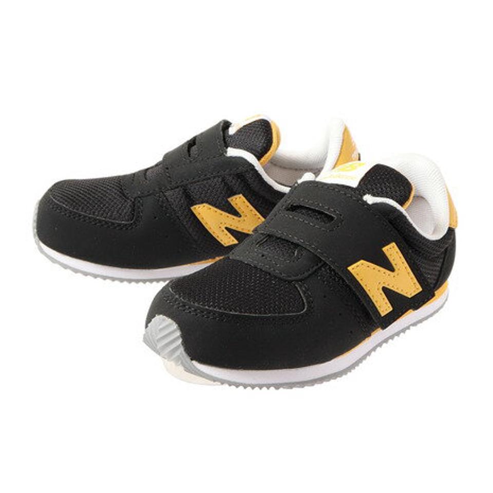 ニューバランス（new balance） IV220 黒 ブラック イエロー IV220CB2W 12.0 13.0 13.5 14.5 15.0 15.5 16.0 16.5 ベビー ジュニアスニーカー （キッズ）