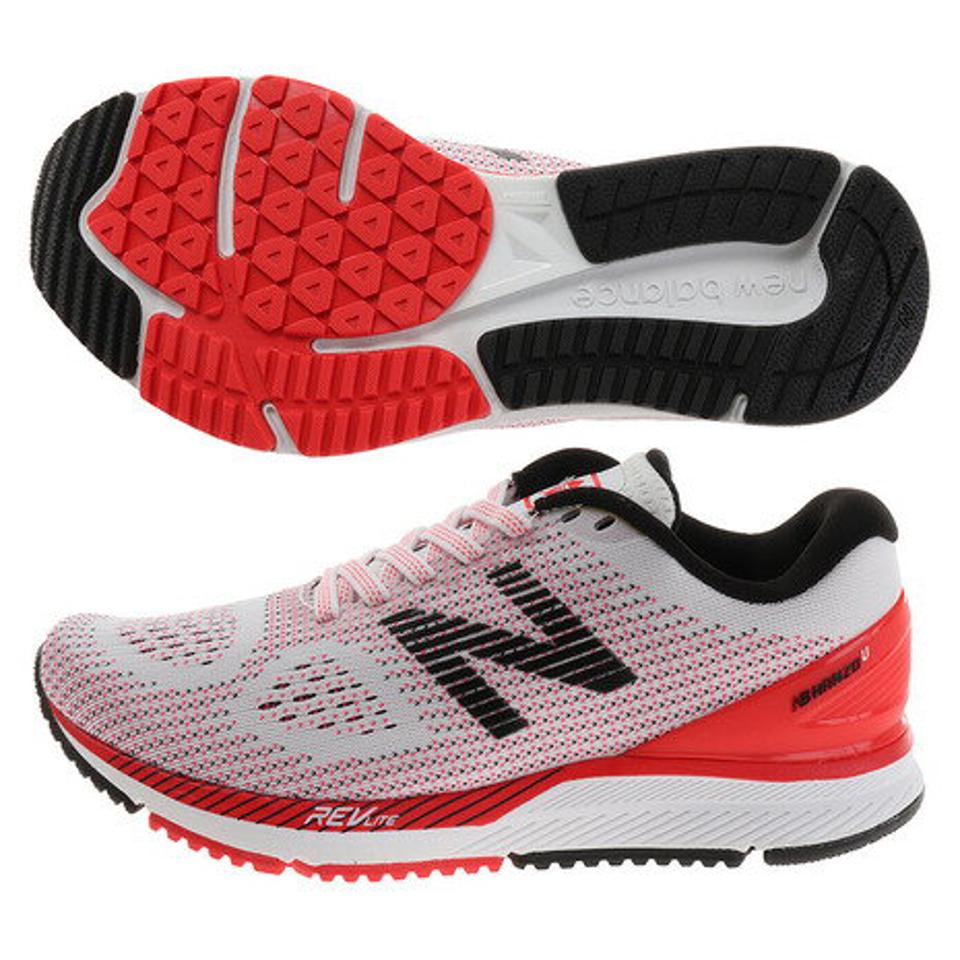 【10%OFFクーポン 3/12まで】ニューバランス（new balance）（レディース）ランニングシューズ 白 HANZO U W M2 D マラソン アウトドア ジョギング 長距離ラン レディース 靴 シューズ