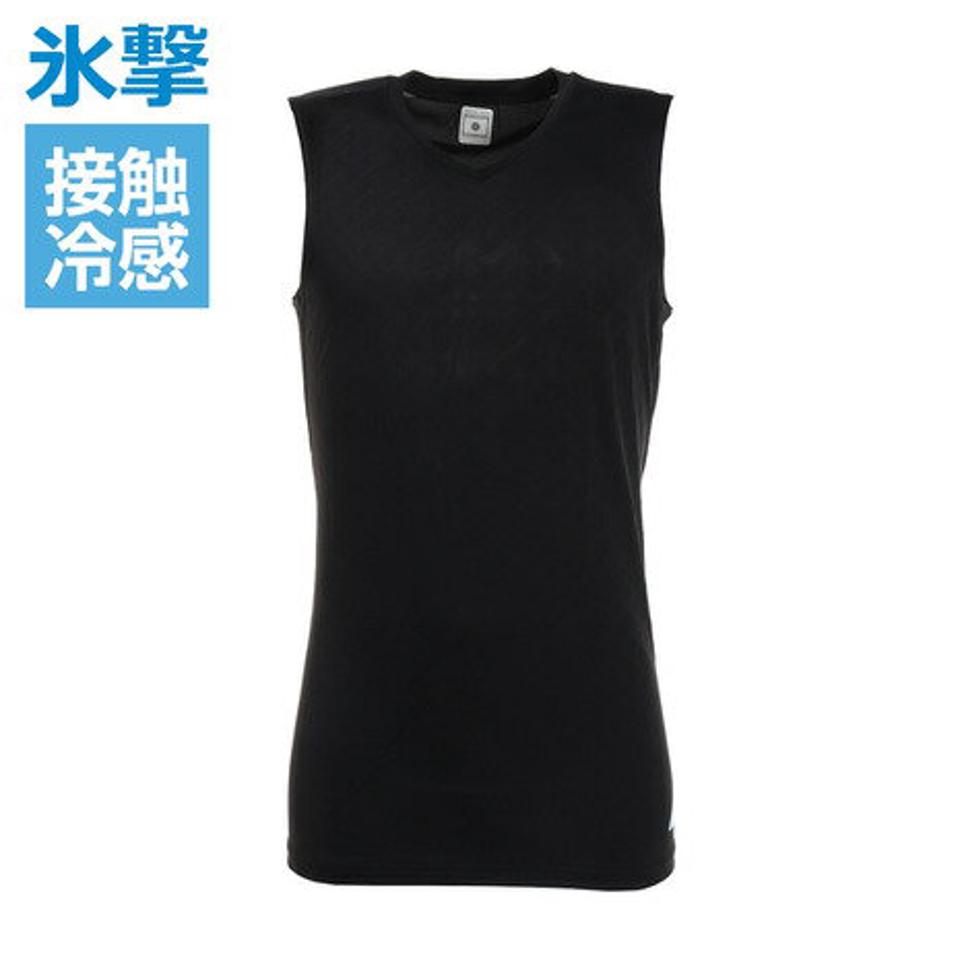 フリーズテック(FREEZE TECH)(メンズ)メンズ 氷撃 接触冷感 冷却インナーシャツ ノースリーブ Vネック コンプレッション 熱中症対策
