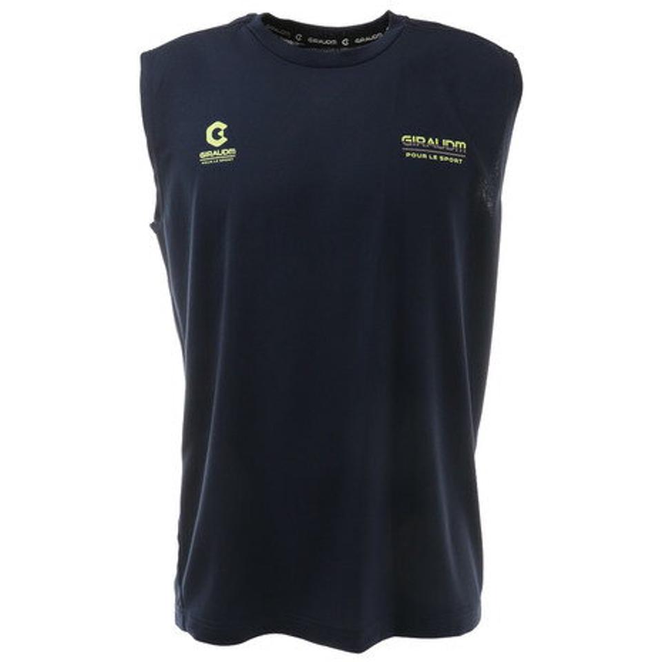 ジローム(GIRAUDM) ドライ 吸汗速乾 UVカット ノースリーブシャツ 863GM1CD6711 NVY (メンズ)