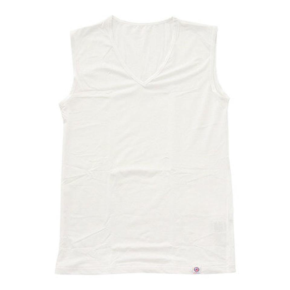 【3点10%OFFクーポン対象!10/12まで】エーシーピージー(ACPG)(メンズ)MBノースリーブVネックシャツ 891PA1ES8611WHT