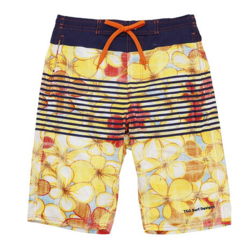 タウンアンドカントリー（T&C） 水着 メンズ TCフラワー サーフパンツ 819101 ORG 海パン 海水パンツ （メンズ）