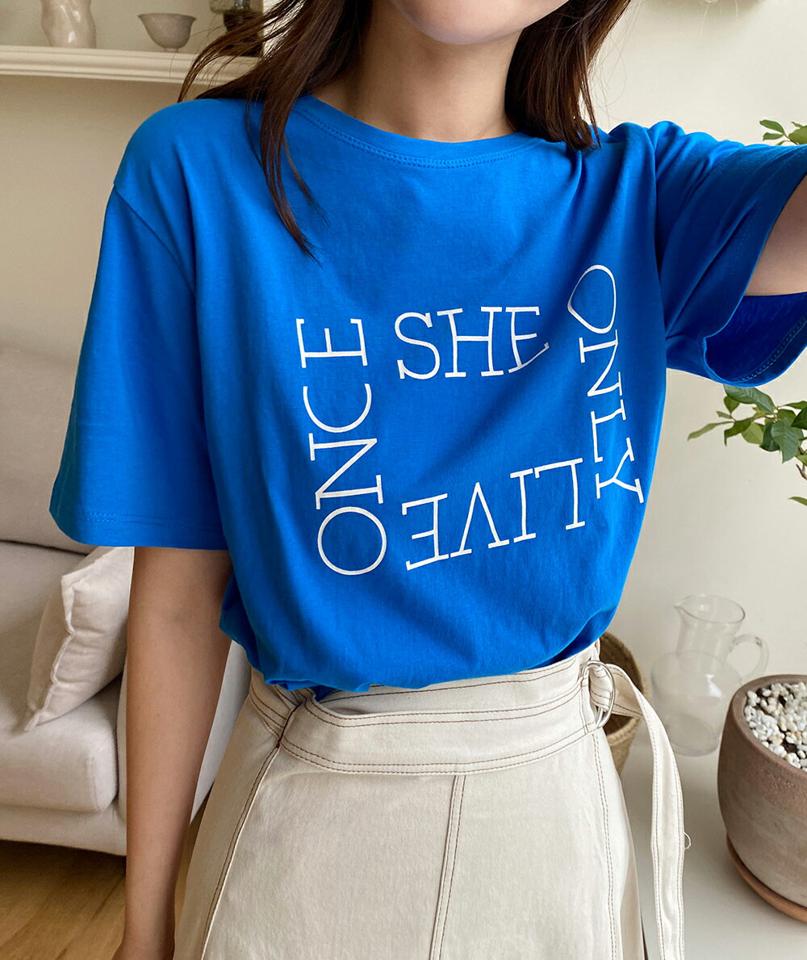 スクエアレタリングTシャツ・全3色・t01362 レディース 【tops】トップス Tシャツ 半袖 ロゴ レタリング カジュアル ラフ ラウンドネック 大人 コットン 綿 ピスタチオ ミントグリーン 緑 春 夏 韓国ファッション