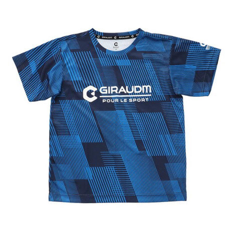 ジローム（GIRAUDM）（キッズ）ドライ 吸汗速乾 UVカット ジュニア Tスーツ 865GM1CD6722 BLU Tシャツ&ハーフパンツセット