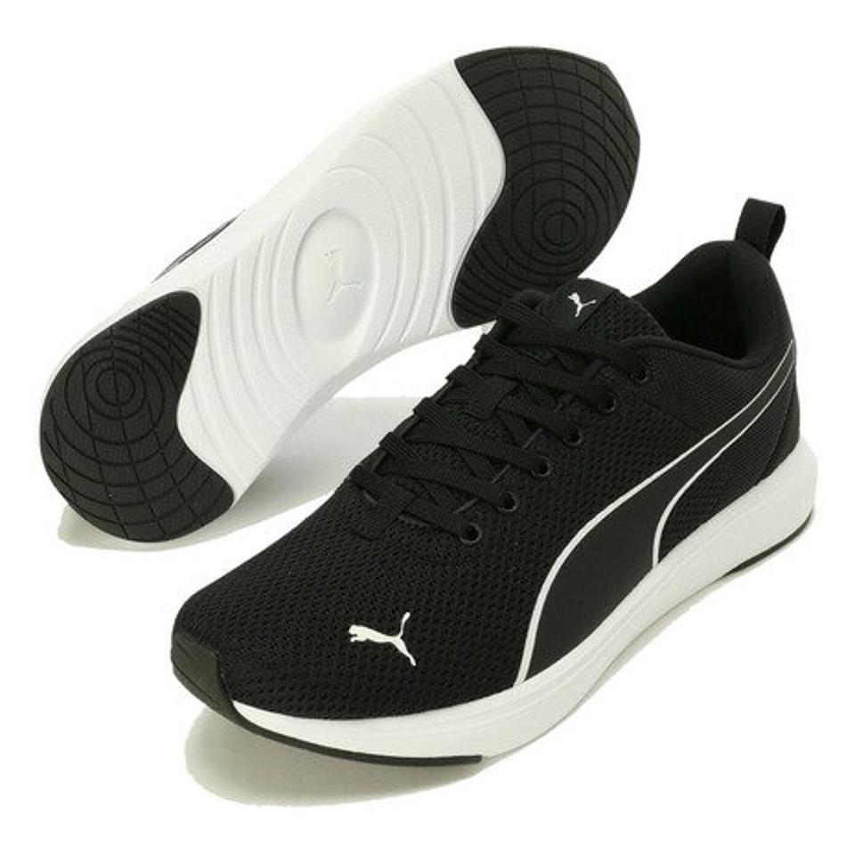 プーマ（PUMA）（メンズ、レディース）ソフトライド クルーズ NU 黒 ブラック ホワイト 37766203 スポーツシューズ SOFTRIDE スニーカー メンズ レディース