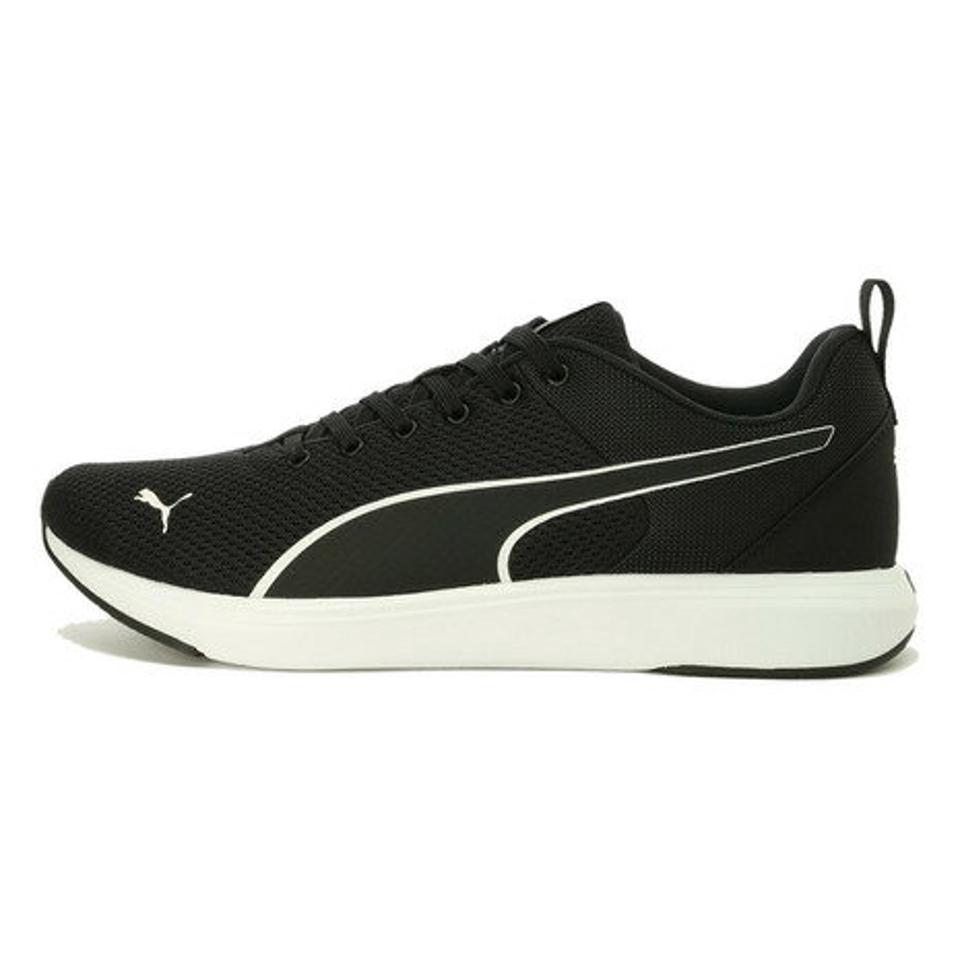 プーマ（PUMA）（メンズ、レディース）ソフトライド クルーズ NU 黒 ブラック ホワイト 37766203 スポーツシューズ SOFTRIDE スニーカー メンズ レディース