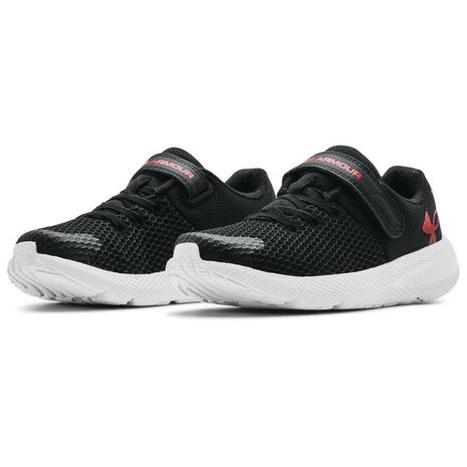 アンダーアーマー（UNDER ARMOUR） ジュニアスポーツシューズ ベルクロ ベルト付き スニーカー パスート2 AC ビッグロゴ 3024485 001 （キッズ）