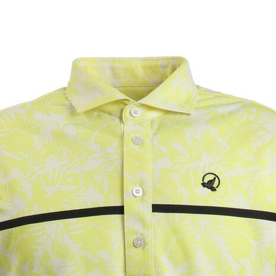 本間ゴルフ(HONMA) ゴルフウェア LEAF JACQARD 半袖シャツ 031-731106-YE (メンズ)