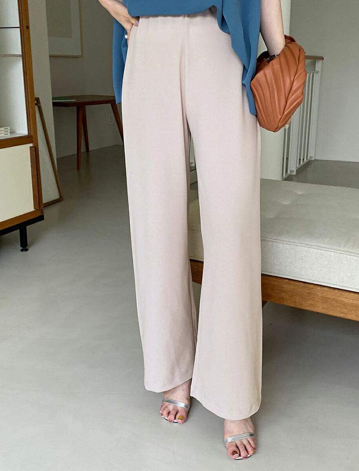 【10%OFF】ワイドパンツ・全3色・t72449 レディース 【pt】パンツ ロング丈 ワイド 単色 無地 シンプル ベーシック ゆったり 楽ちん ハイウエスト オフィスカジュアル 春 夏 大人 上品 きれいめ ベージュ 体型カバー 韓国ファッション ハイホリHIHOLLI セール SALE