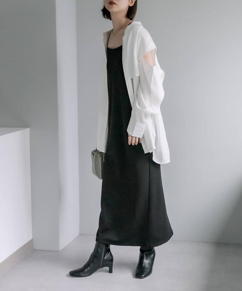 【サイズ展開あり】レイヤードストラップキャミワンピース