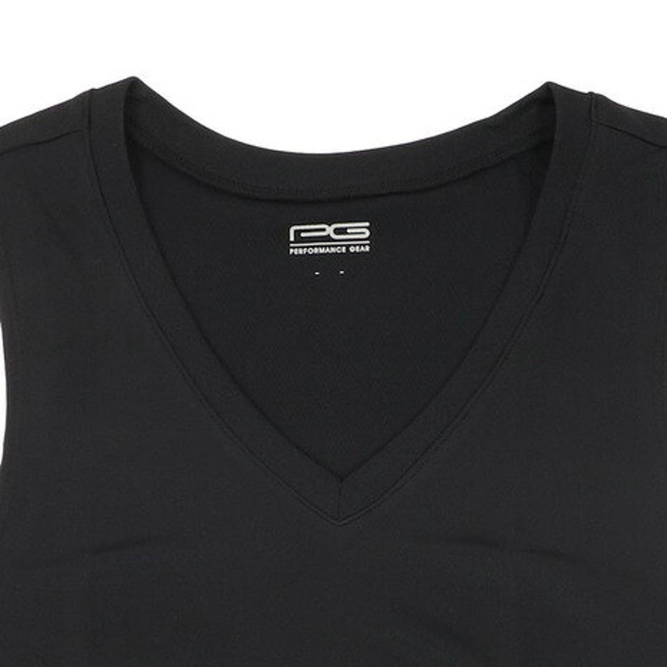 パフォーマンスギア(PG)(メンズ)DPMs好通気Vネックインナー 751PG9ES6726 BLK.