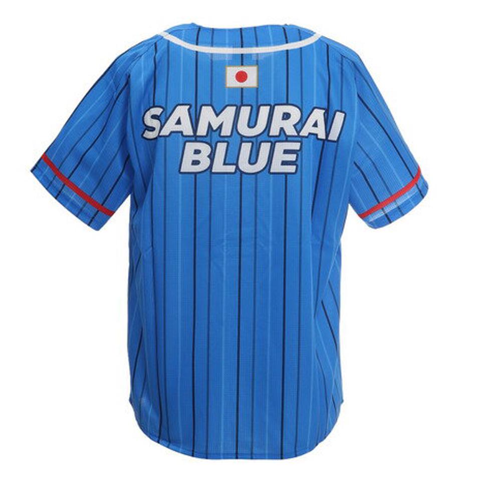 ジェイエフエー(JFA) サッカー 侍ブルー SAMURAI BLUE 日本代表 ベースボールシャツ Mサイズ O3-243 (メンズ、レディース)