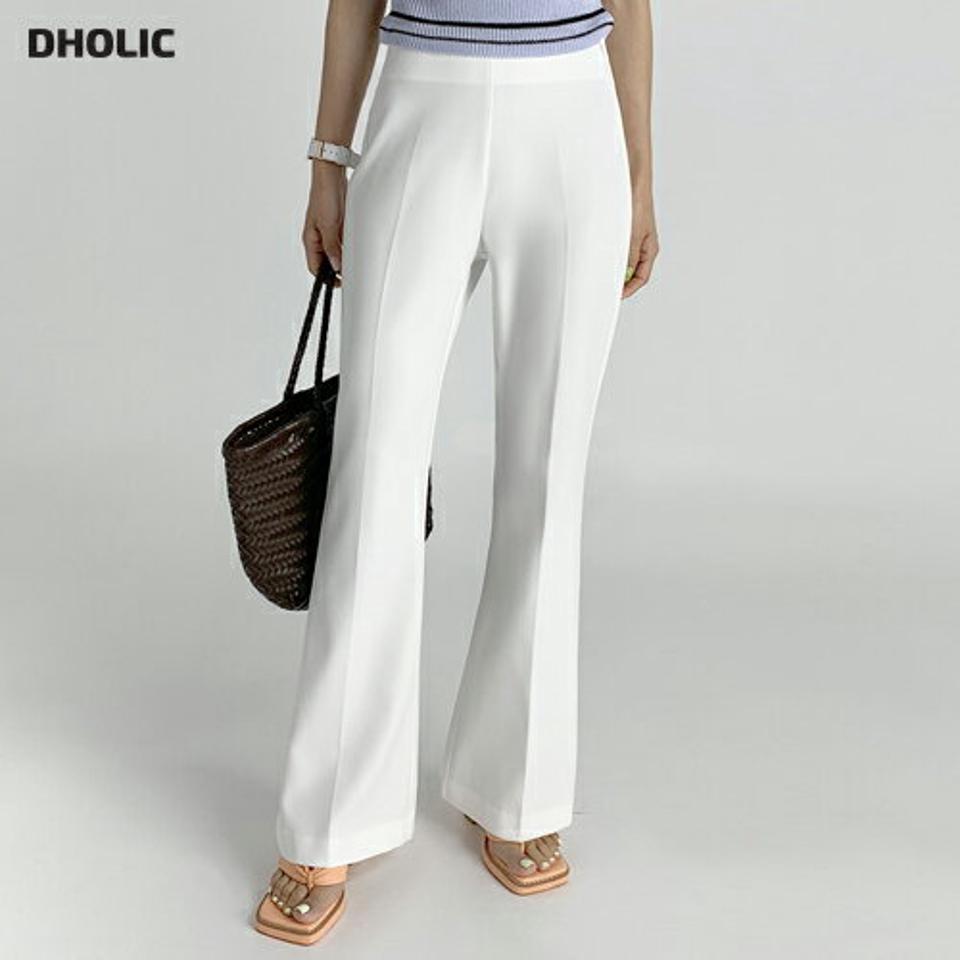 【10%OFF】ハイウエストフレアスラックス・t67464 レディース 【pt】パンツ ズボン スラックス ロングパンツ フレア 単色 無地 シンプル ベーシック カジュアル 大人 きれいめ オフィスカジュアル ハイウエスト フルレングス ダーツ 春 夏 韓国ファッション セール SALE