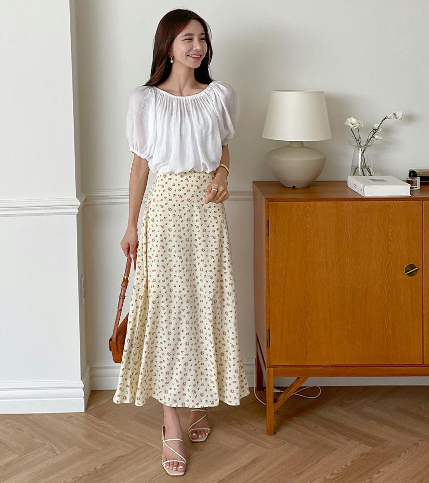 【10%OFF】2WAYリンクルパフブラウス・t68202 レディース 【bl】トップス ブラウス 半袖 ハーフスリーブ パフスリーブ オフショルダー 肩出し リンクル 単色 無地 フェミニン 白ブラウス かわいい 夏 韓国ファッション セール SALE