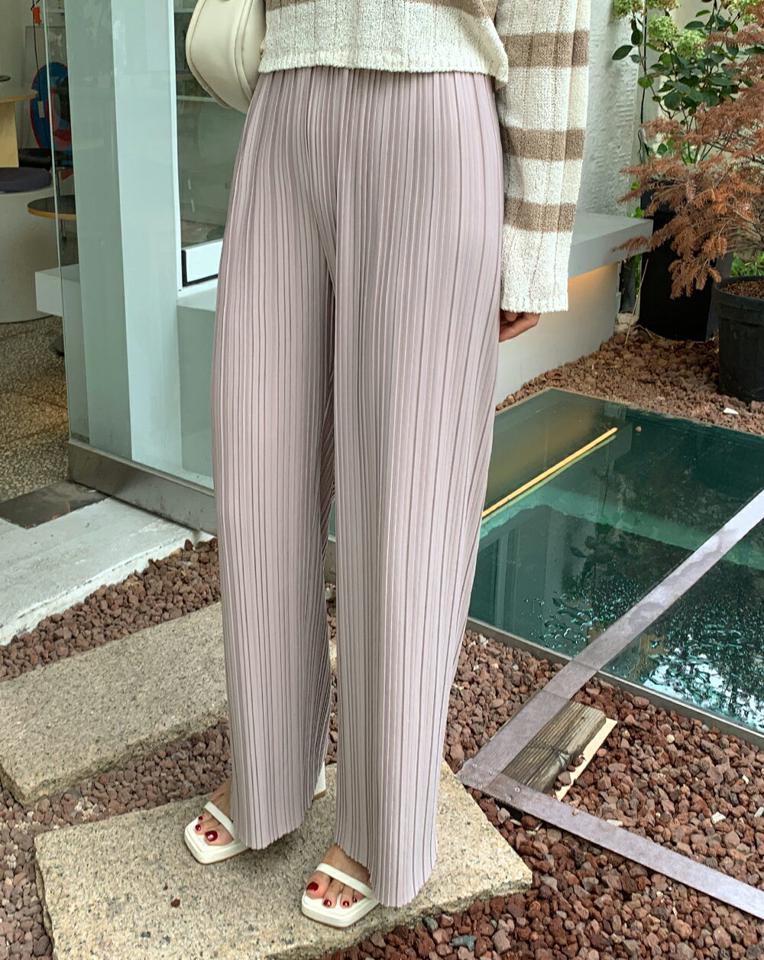 【10%OFF】プリーツワイドパンツ・t67019 レディース 【pt】パンツ ズボン プリーツ ワイド ロングパンツ ウエストゴム 単色 無地 シンプル 上品 大人 ラフ 楽ちん きれいめ カジュアル 体型カバー 夏 韓国ファッション セール SALE